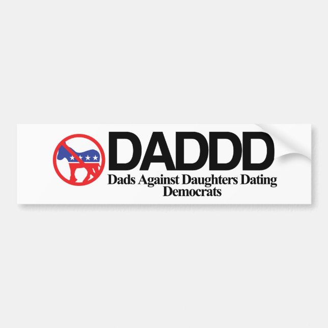 AUTOCOLLANT DE VOITURE DADDD (Devant)