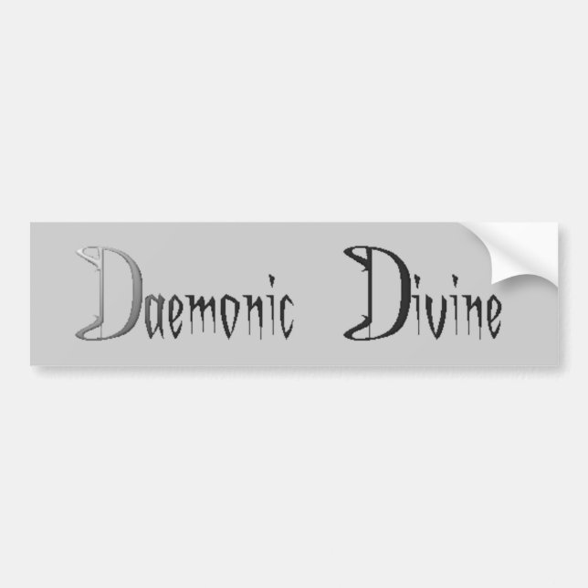 Autocollant De Voiture Daemonic divin (Devant)