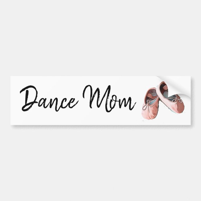 Autocollant De Voiture Dance Maman Ballet Chaussons pare-chocs (Devant)