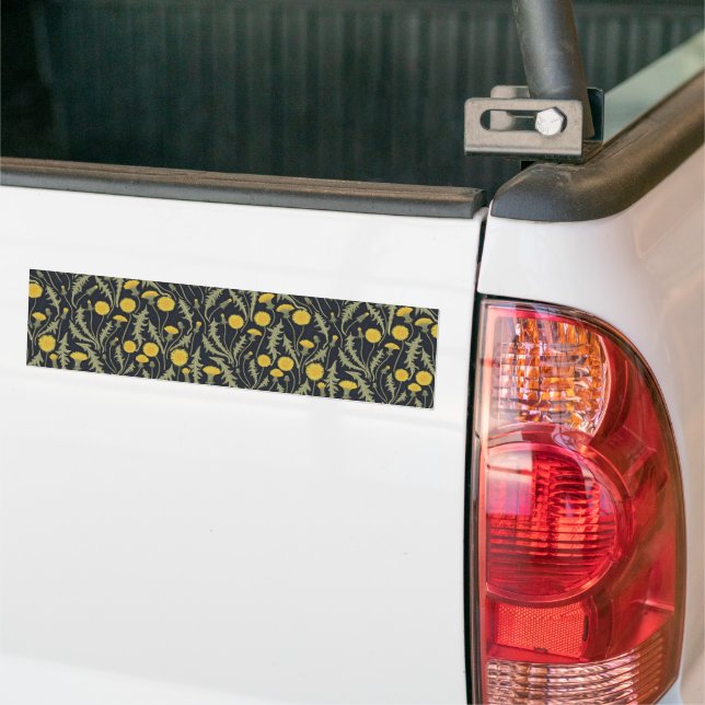 Autocollant De Voiture Dandelions, vert, jaune et noir (Sur camion)