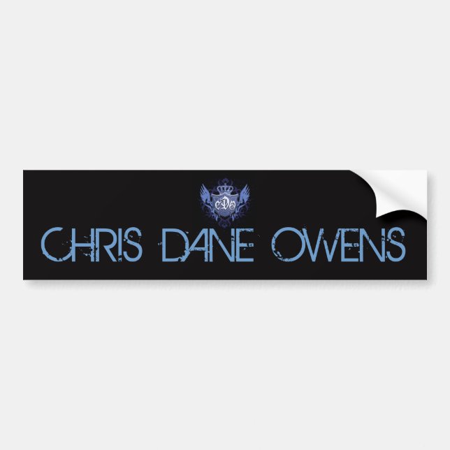 Autocollant De Voiture Danois Owens - adhésif pour pare-chocs de Chris (Devant)