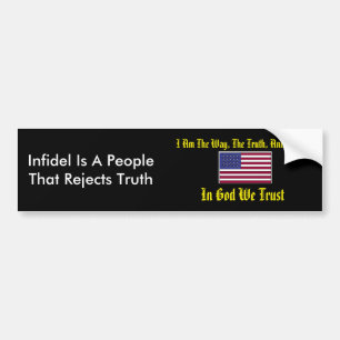 Autocollant De Voiture Dans Dieu nous faisons confiance à Bumpersticker