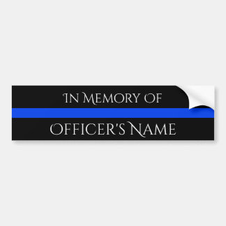 AUTOCOLLANT DE VOITURE DANS LA MÉMOIRE DE L'OFFICIER FALLEN THUE LINE STI