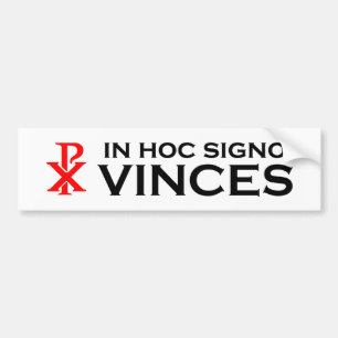 Autocollant De Voiture Dans Signo hoc Vinces