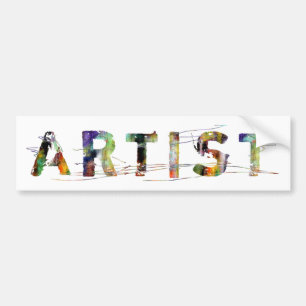 Autocollant De Voiture Dans un mot : Artiste
