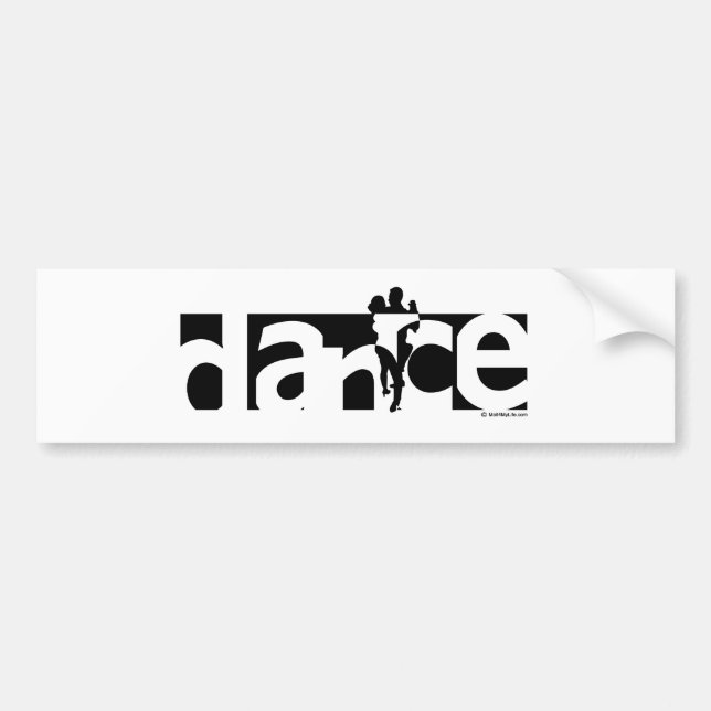 Autocollant De Voiture Danse (Devant)