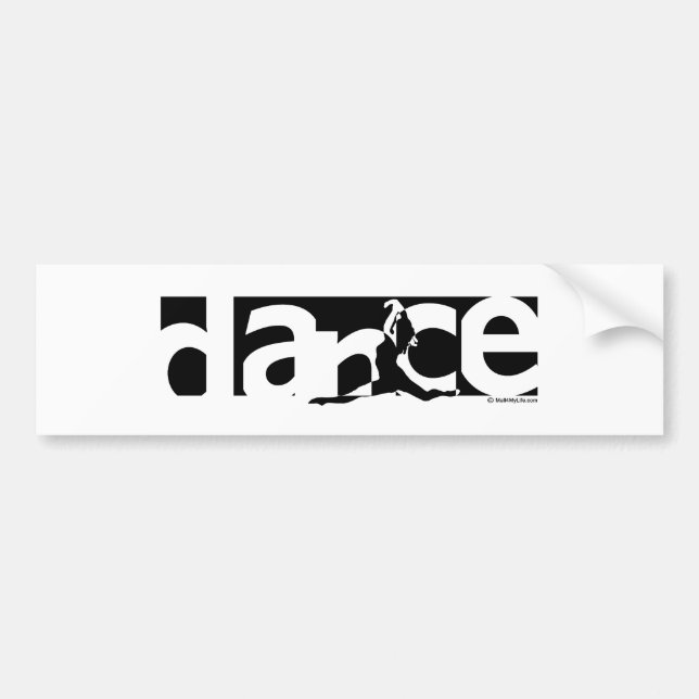Autocollant De Voiture Danse (Devant)