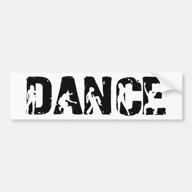 Autocollant De Voiture DANSE ! Moteurs et dispositifs trembleurs (Devant)