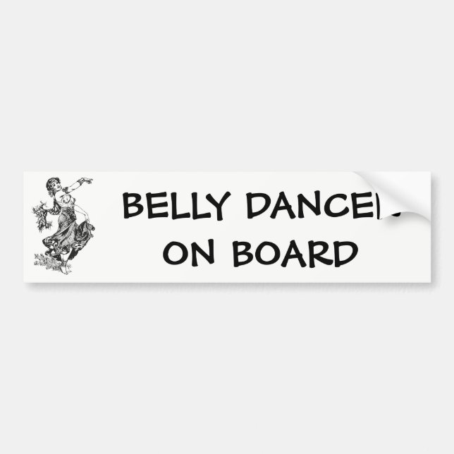 Autocollant De Voiture Danseur Du Ventre À Bord (Devant)