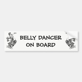 Autocollant De Voiture Danseur du ventre à bord avec danseuse Vintage