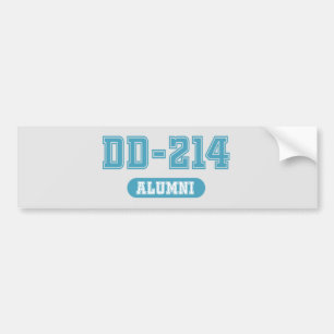 AUTOCOLLANT DE VOITURE DD-214 ALUMNI