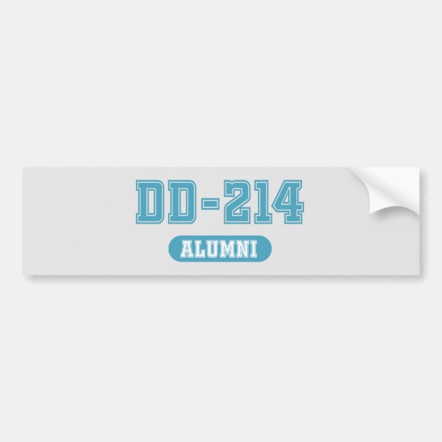 AUTOCOLLANT DE VOITURE DD-214 ALUMNI (Devant)