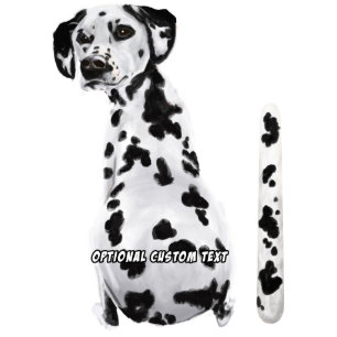 Autocollant de voiture de chien Dalmatien Wagging