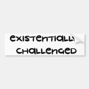 Autocollant De Voiture De façon existentielle contesté