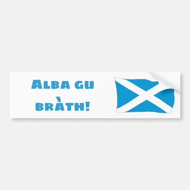 Autocollant De Voiture De l'Ecosse adhésif pour pare-chocs pour toujours (Devant)