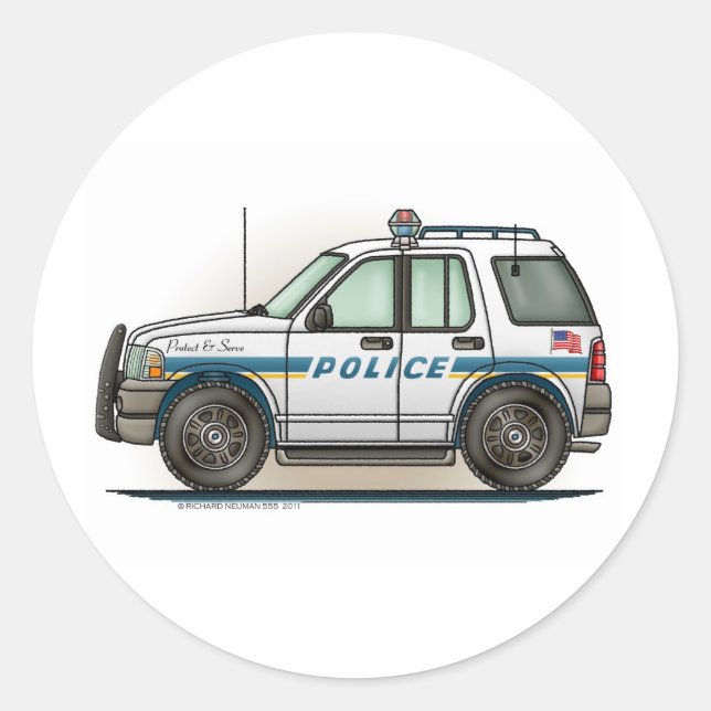 Autocollant de voiture de police SUV Cruiser (Devant)
