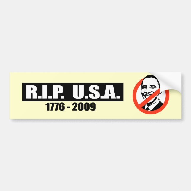 AUTOCOLLANT DE VOITURE DÉCHIRURE ETATS-UNIS - 1776 À 2009 (Devant)