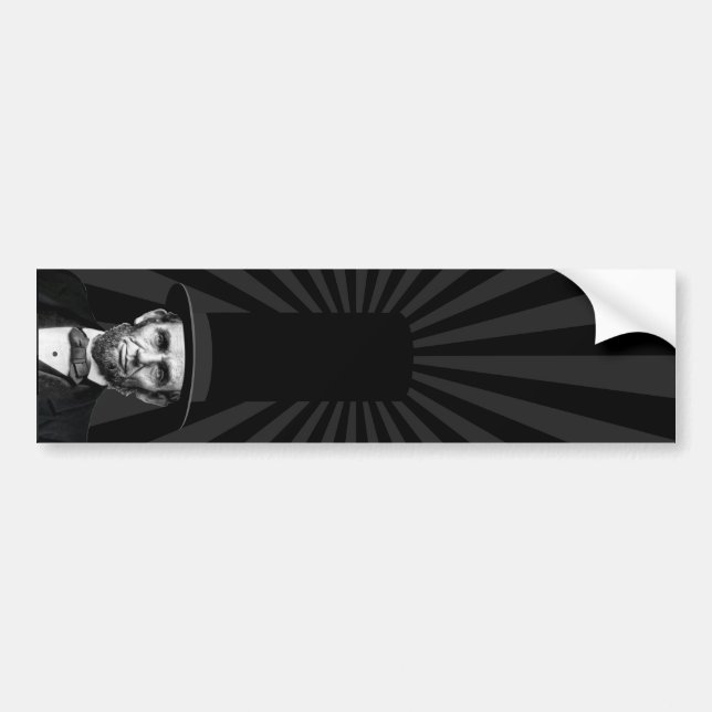 Autocollant De Voiture Déclaration de mode présidentielle Abraham Lincoln (Devant)