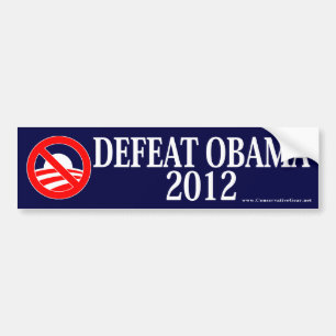 Autocollant De Voiture Défaite Obama 2012