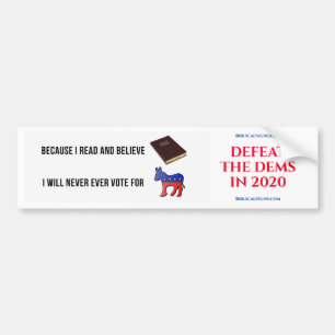 Autocollant De Voiture "Défaites les dems" Bumper Sticker