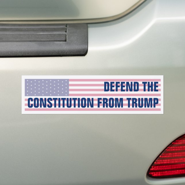 Autocollant De Voiture Défendre la Constitution du drapeau américain de T (En voiture)