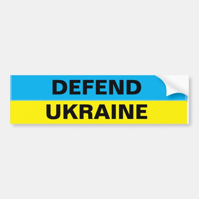 AUTOCOLLANT DE VOITURE DÉFENDRE L'UKRAINE (Devant)