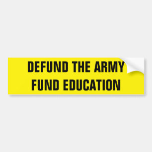 AUTOCOLLANT DE VOITURE DÉFINIR L'ÉDUCATION DU FONDS DE L'ARMÉE