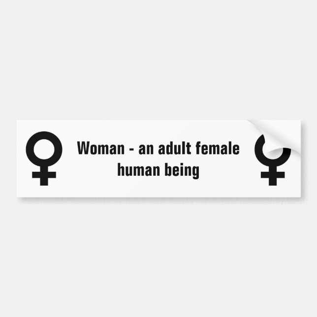 Autocollant De Voiture Définition de femme (Devant)
