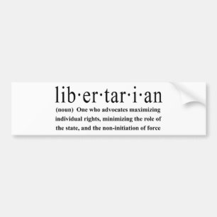 Autocollant De Voiture Définition libertaire