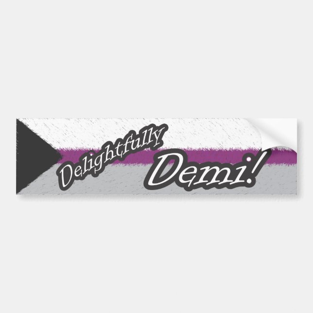 Autocollant De Voiture Délicieusement Demi ! Adhésif pour pare-chocs (Devant)