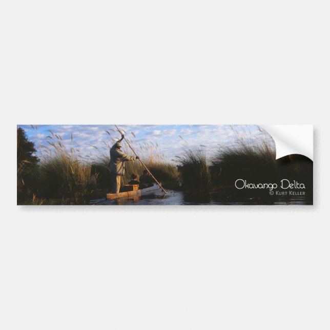 Autocollant De Voiture Delta d'Okavango (Devant)