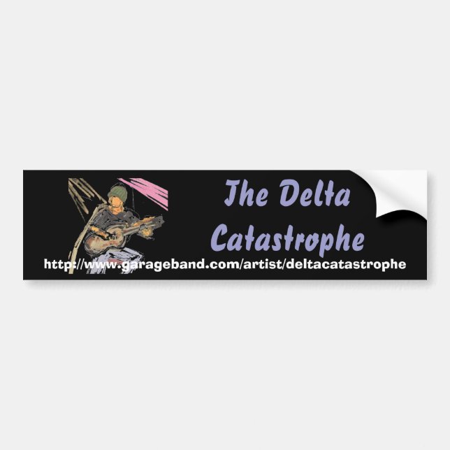 Autocollant De Voiture deltasketch2, la catastrophe de delta, (Devant)