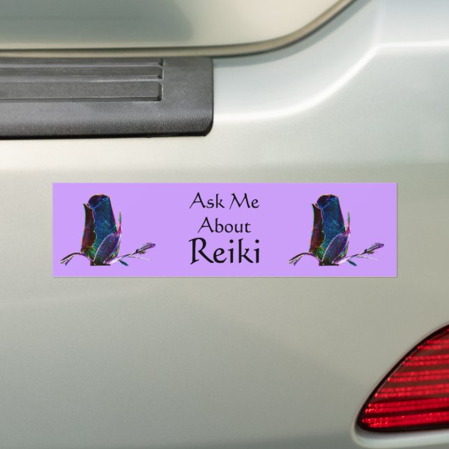 Autocollant De Voiture Demandez-moi à propos de Reiki  (En voiture)