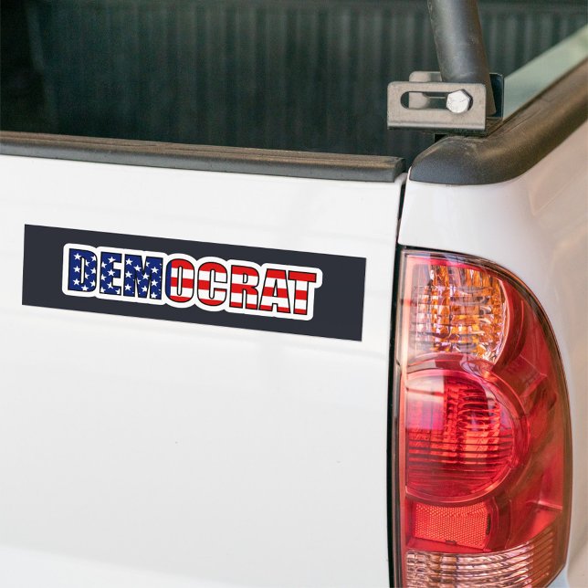 Autocollant De Voiture "Démocrate" (Democrat Add to your car or truck bumper sticker!)