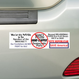 Autocollant De Voiture Démocrate Nancy Pelosi Éditer ANNÉE