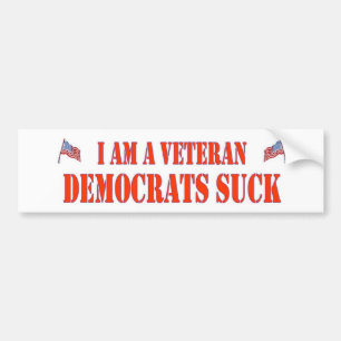 AUTOCOLLANT DE VOITURE DEMOCRATS SUCK