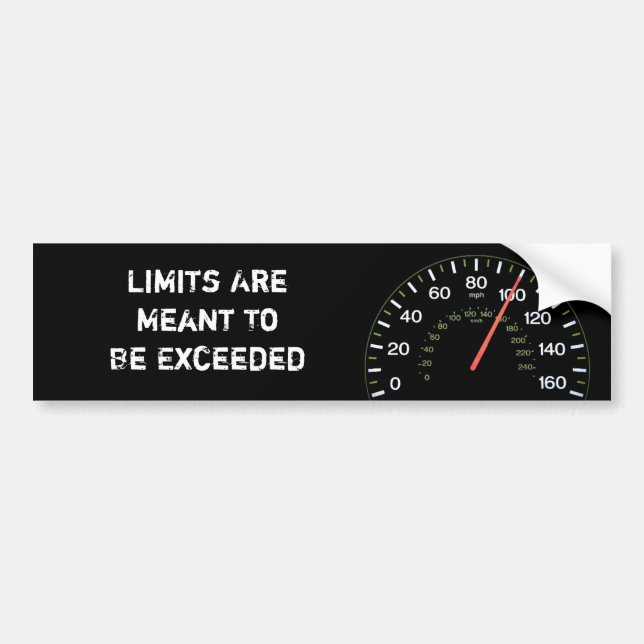 Autocollant De Voiture Dépassez vos limites (Devant)