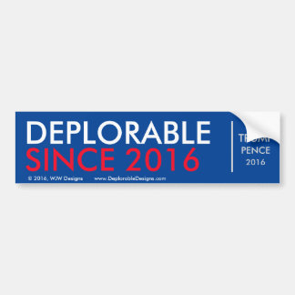 Autocollant De Voiture DeplorableSince2016