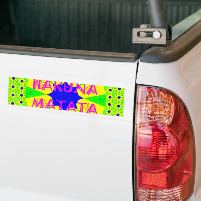 Autocollant De Voiture Dernier Hakuna Matata magnifique design Extraordin (Sur camion)