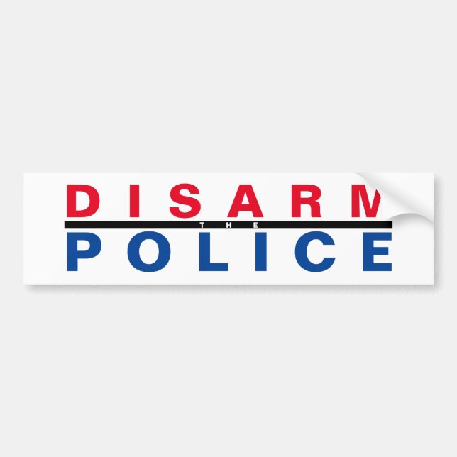 Autocollant De Voiture désarmer la police (Devant)