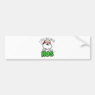 Autocollant De Voiture Design Crazy Dog Mens I Do It pour Hos Père Noël C