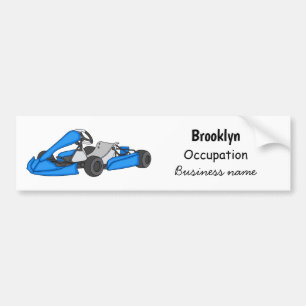 Autocollant De Voiture dessin animé de Kart racing