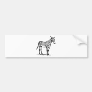 Autocollant De Voiture Dessin de mule, têtu