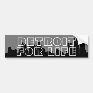 Autocollant De Voiture Détroit pour la vie - Skyline
