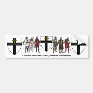Autocollant De Voiture Deutscher Orden Ritter mit Wappen