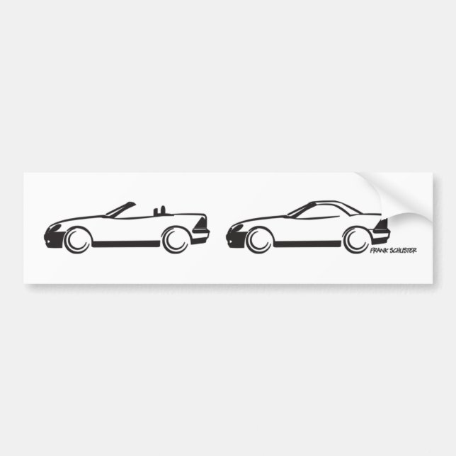 Autocollant De Voiture Deux SLK (Devant)