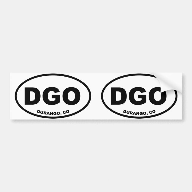 Autocollant De Voiture DGO Durango Colorado (Devant)