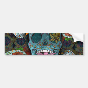 Autocollant De Voiture Dia De Los Muertos