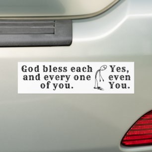 Autocollant De Voiture Dieu bénisse