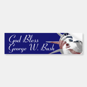 Autocollant De Voiture Dieu bénissent George W. Bush